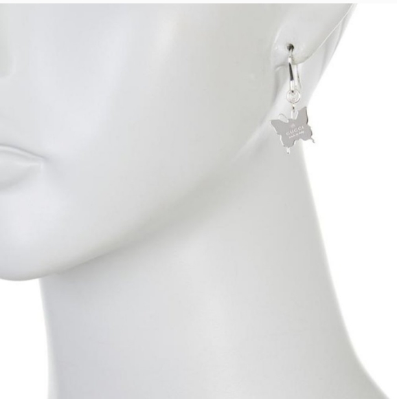 Gucci Butterfly Dangle Earings in Sterling Silver - Picture 6 of 8